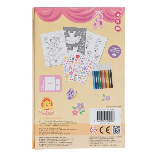 Tiger Tribe TT14-014 Colouring Set - Ballet
