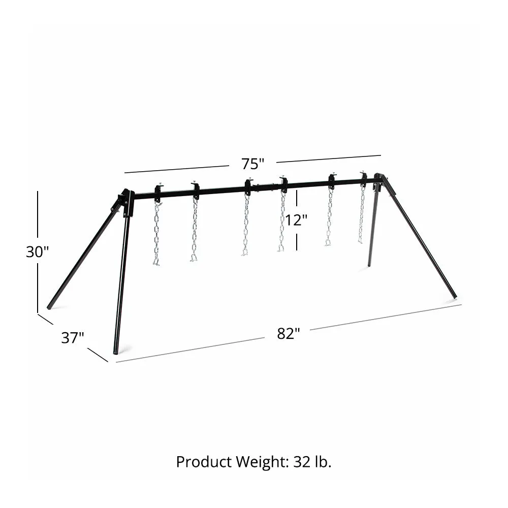 Triple Gong Steel Target Stand