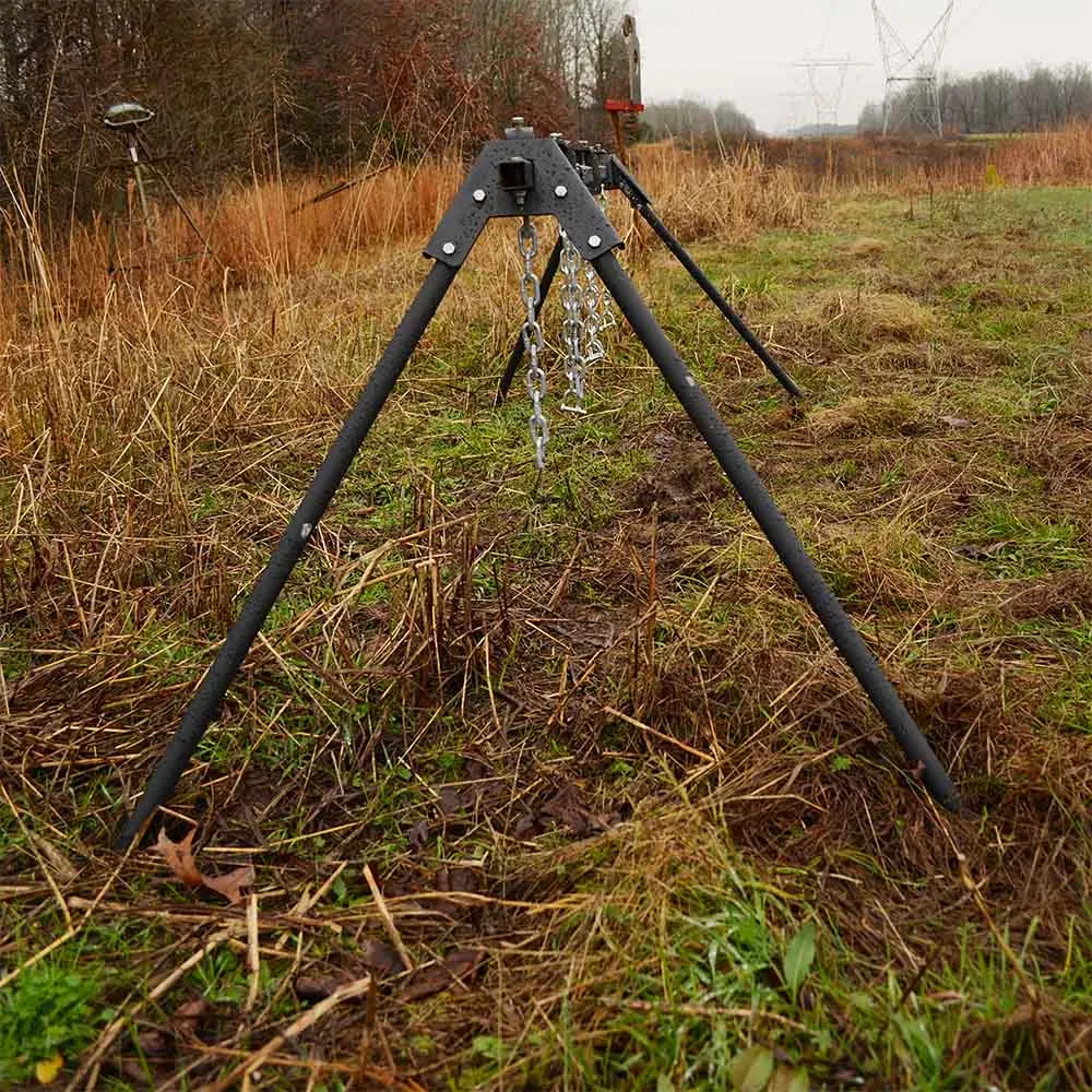 Triple Gong Steel Target Stand