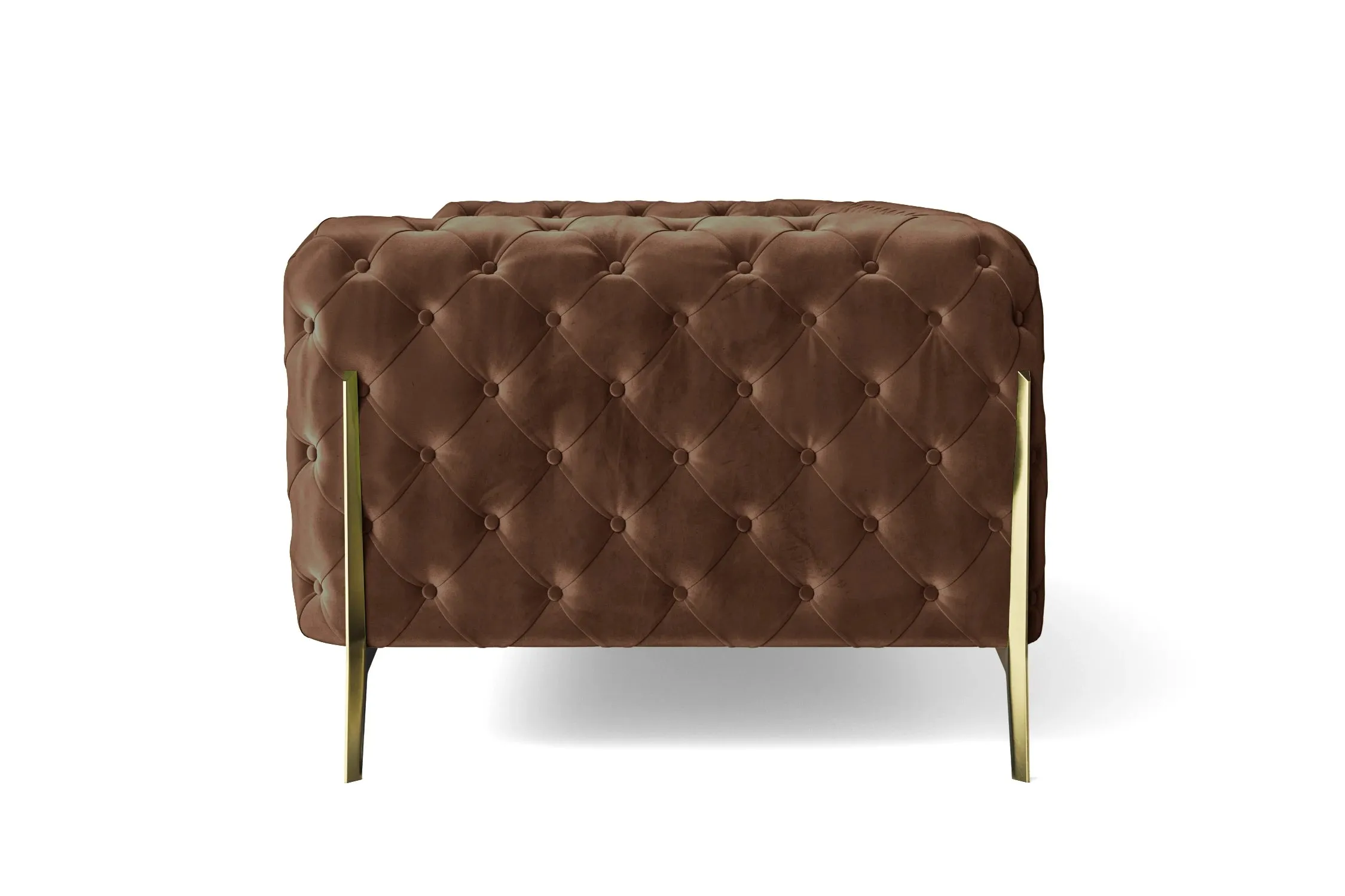 Vito 4 Seater Sofa Coffee Brown Velvet