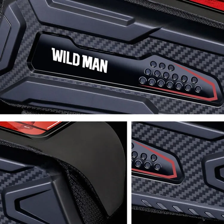 WILD MAN M90 EVA Hard Shell Mountain Bike Mobile Phone Touch Screen Waterproof Front Beam Bag(Black Red)