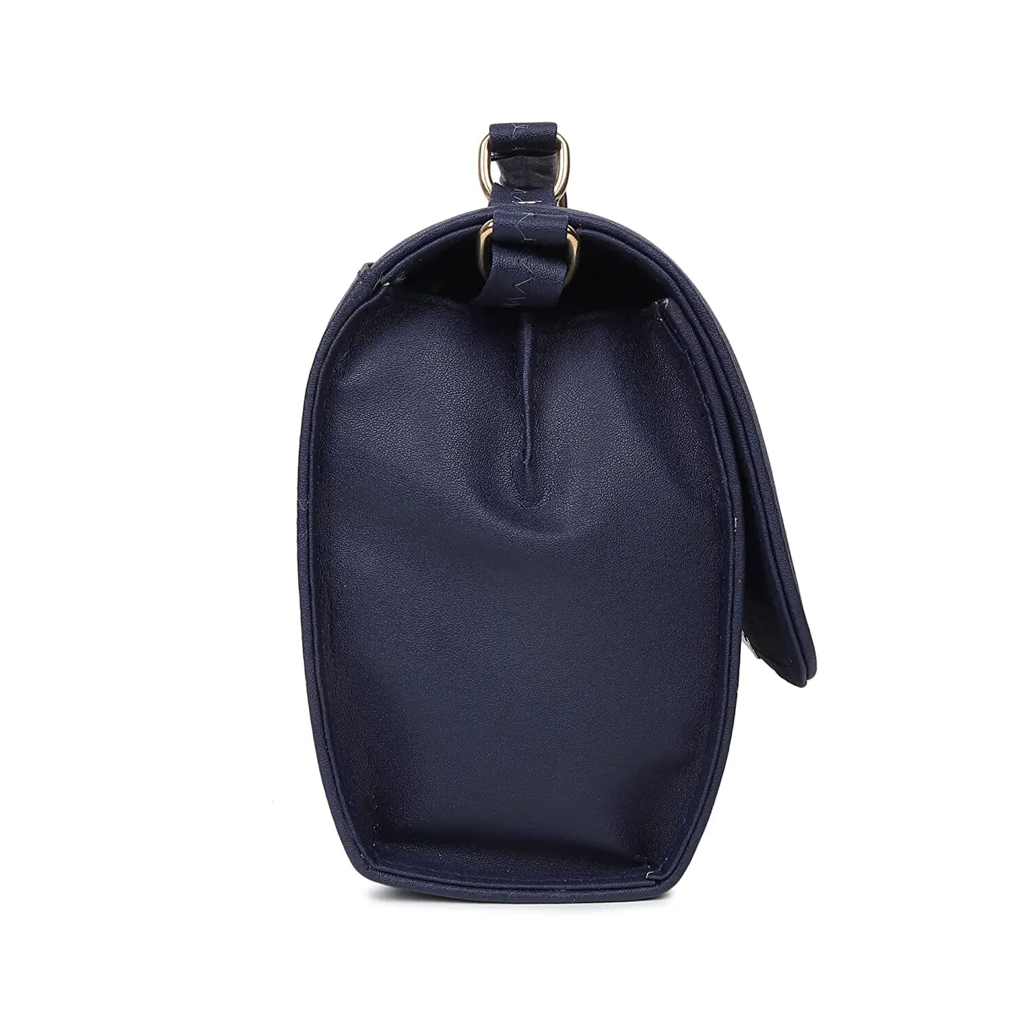 zubstore Navy Blue Colour Crossbody Striped Sling Bag for Womens and girls