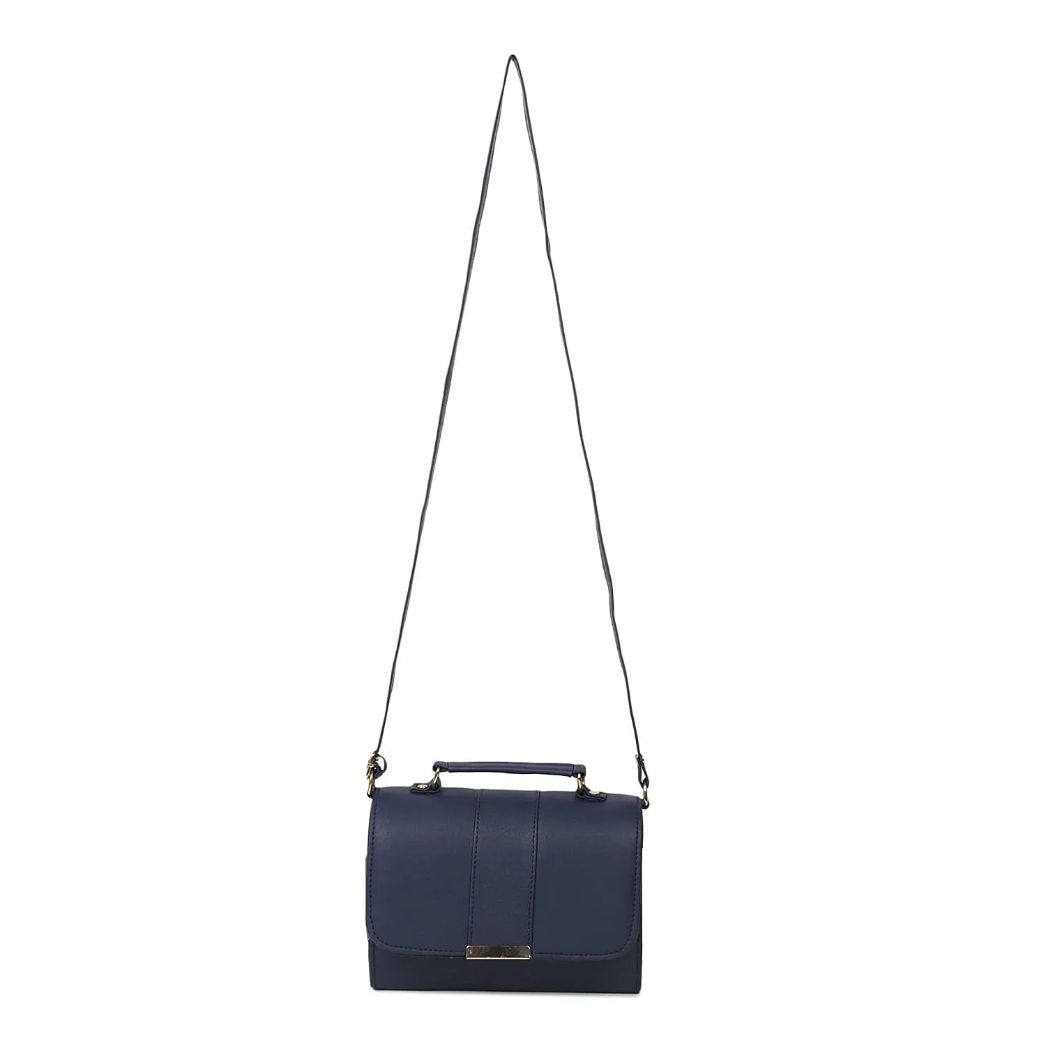 zubstore Navy Blue Colour Crossbody Striped Sling Bag for Womens and girls